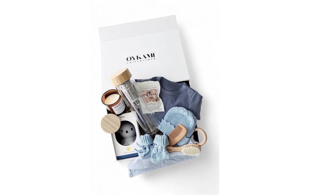 Oykami Coffret cadeau Maman Bouteille de thé Bleu Lugano