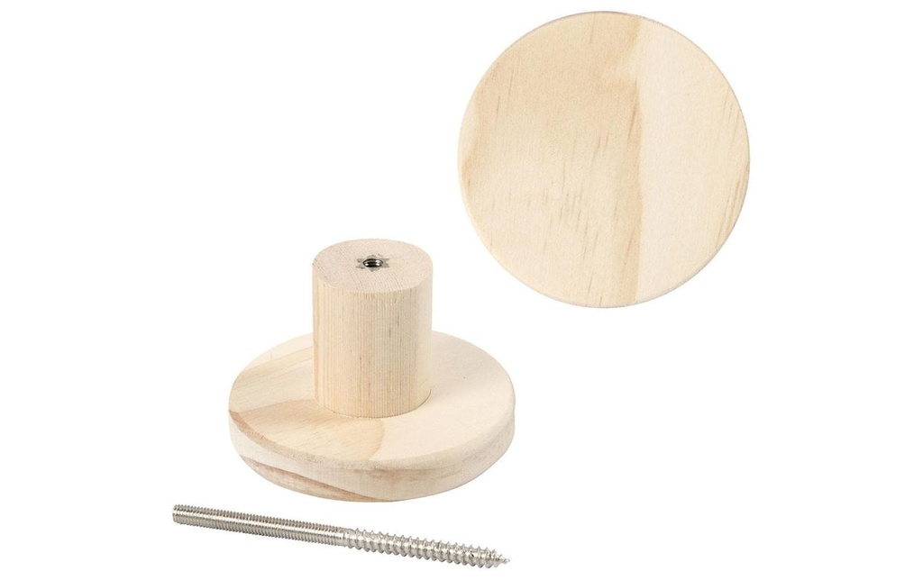 Creativ Company Article en bois 7 cm Assiette ronde