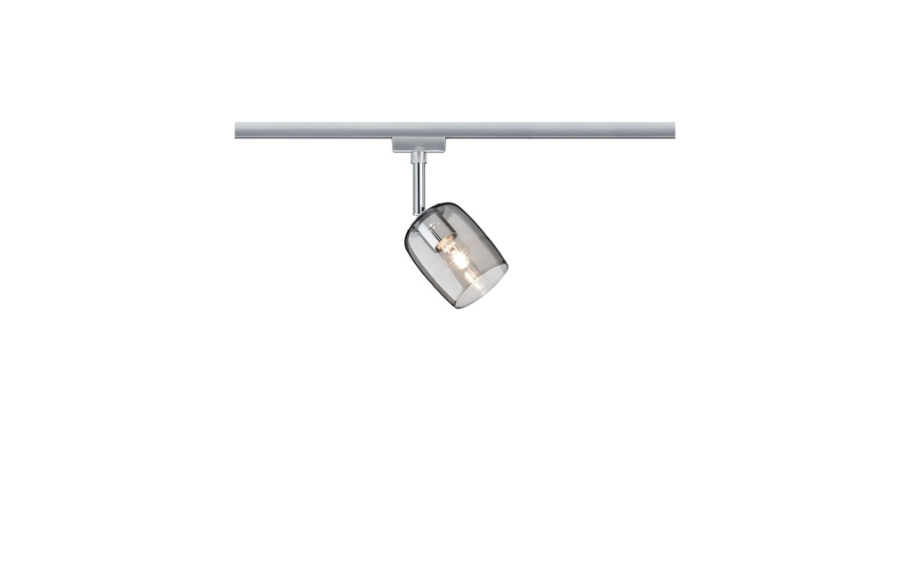 Paulmann Spot sur rail URail Blossom, 1 x G9, 10 W, chrome/verre fumé