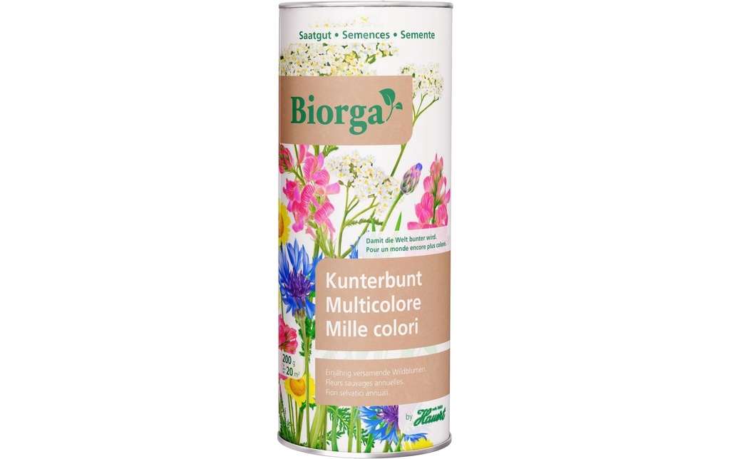 Hauert Semence Biorga Wildblumen kunterbunt 0,2 kg, écotypes CH