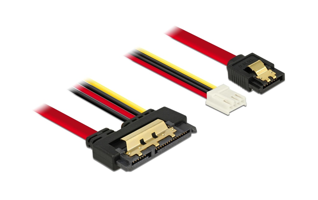 Delock Câble combiné SATA3 Puissance de la carte mère, 30 cm