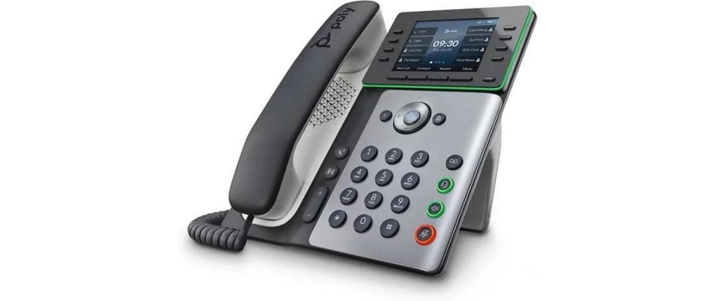 HP Téléphone de bureau Poly Edge E350 Blanc/Noir/Gris