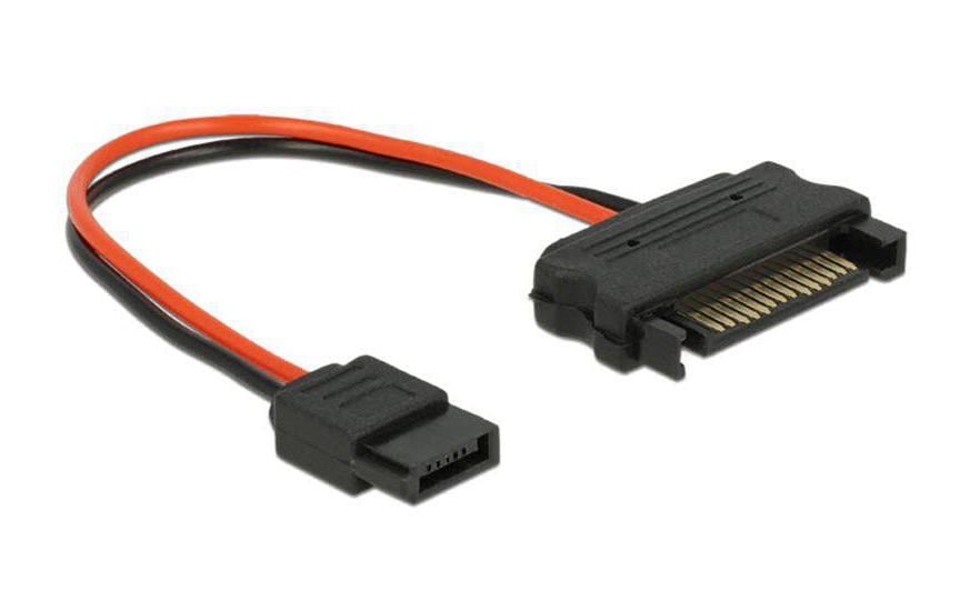 Delock Câble d’alimentation Slim-SATA – SATA 10 cm