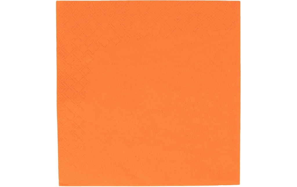 ELCO Serviettes en papier 33 cm x 33 cm, 100 Pièce/s, Orange