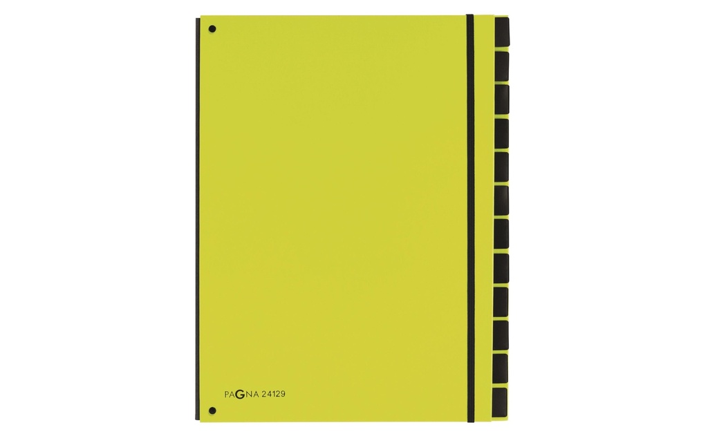 Pagna Classeur à compartiments A4 Trend, vert citron vert, 12 compartiments