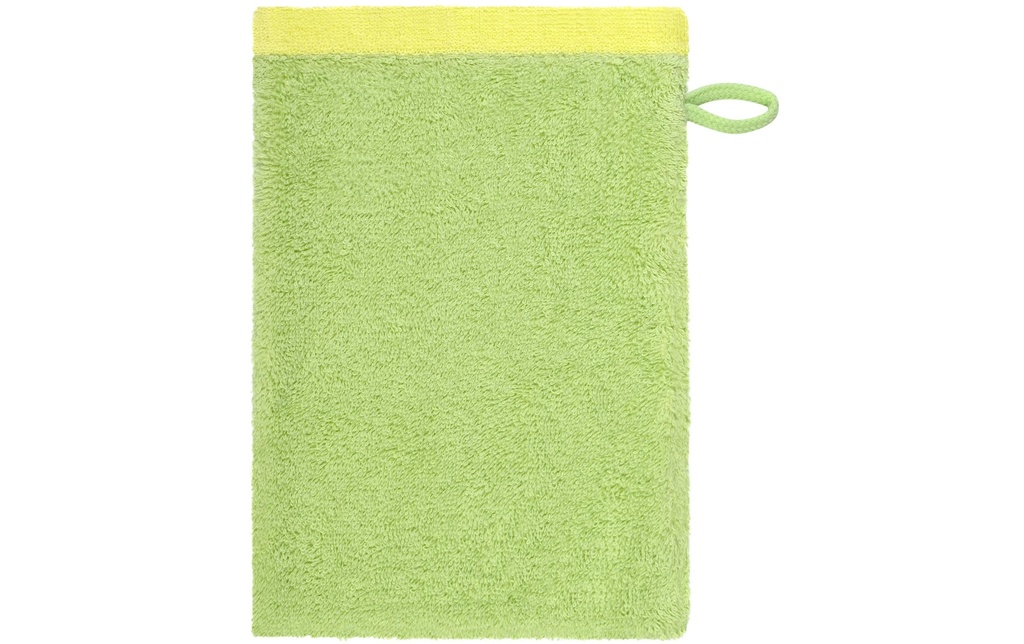 Cawö Gant de toilette Lifestyle Splash 16 x 22 cm, Pistache/Lemon