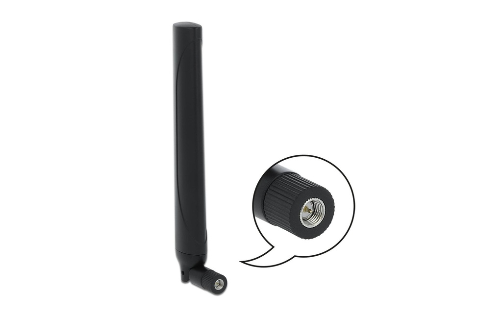 Delock Antenne 5G/LTE SMA, 2.3dBi SMA 2.3 dBi Rayonnement omni directionnel