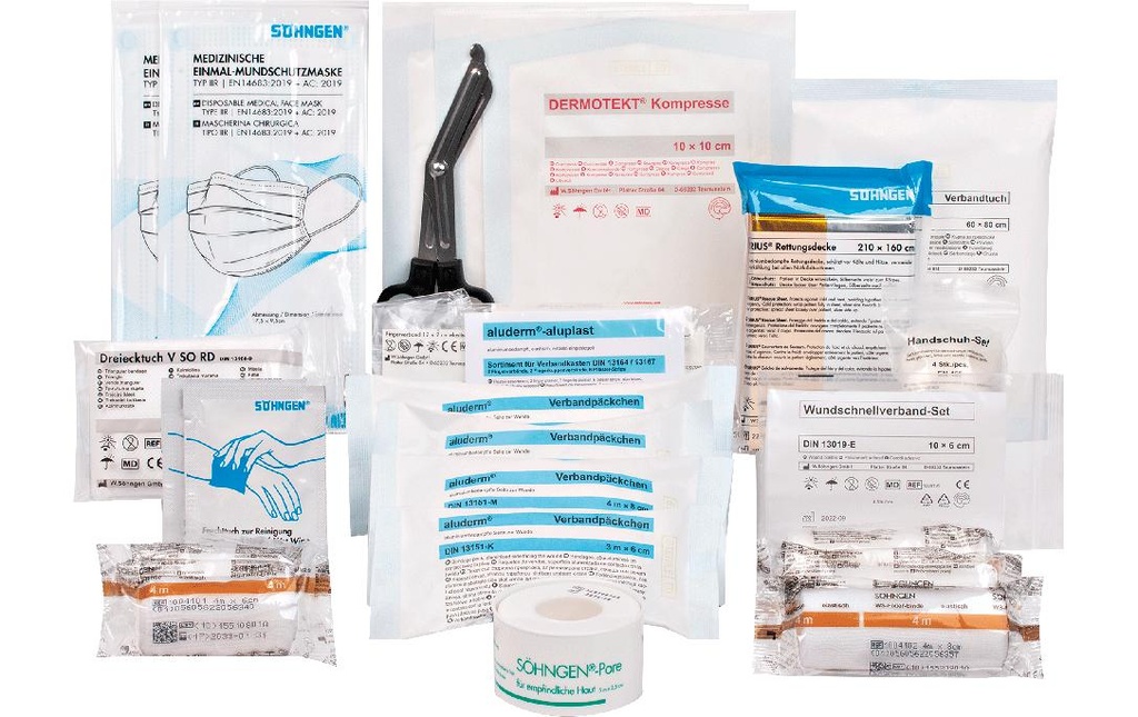 SÖHNGEN Kit de recharge de premiers secours, DIN 13164