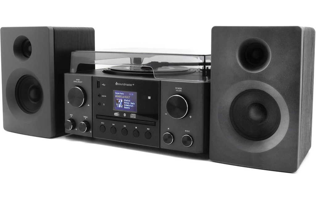soundmaster Chaîne stéréo MCD1950SW Noir