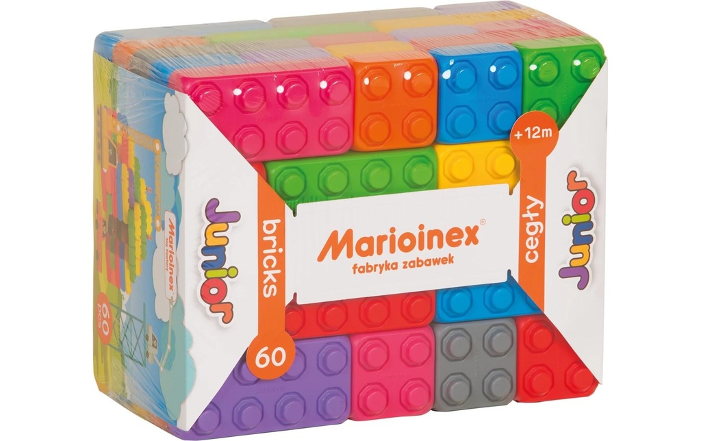 Max Bersinger Modules de construction Marioinex Junior Bricks - 60 pièces