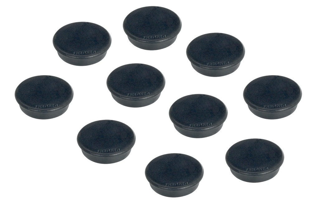 Franken Aimant Ø 24 mm, 10 Pièce/s, Noir
