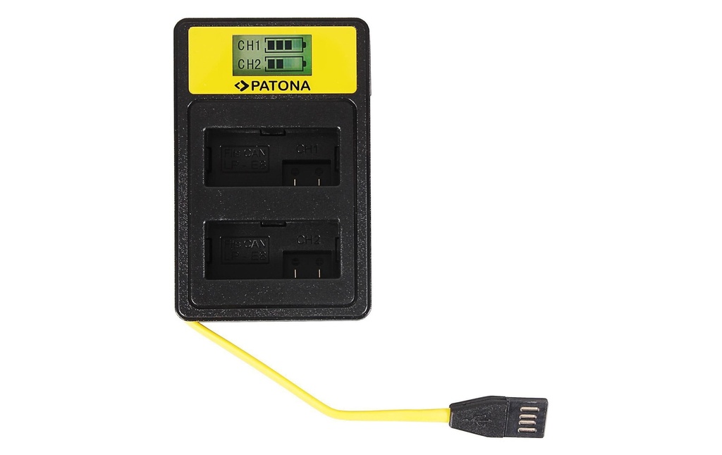 Patona Chargeur Smart Dual LCD USB Canon LP-E8