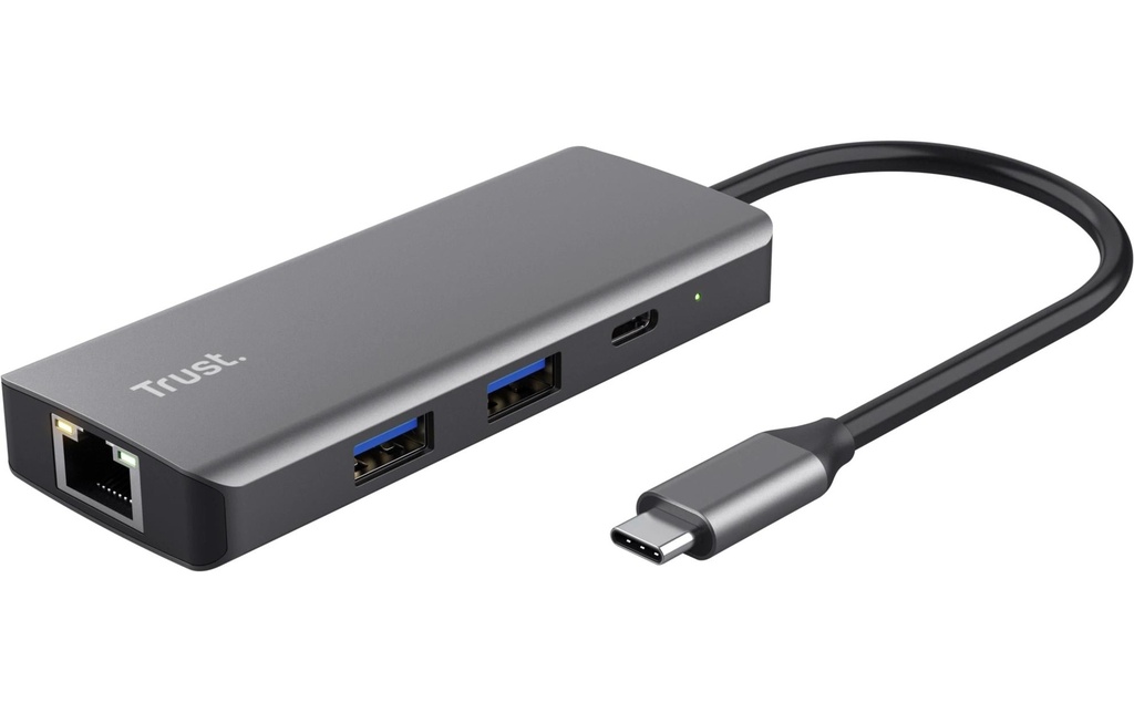 Trust Station d'accueil Adaptateur multi-ports USB-C 6 en 1 - Argenté