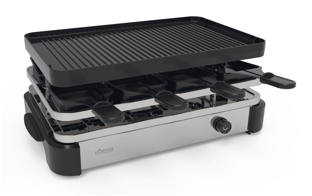 Koenig Grill à raclette Pro 8 personnes
