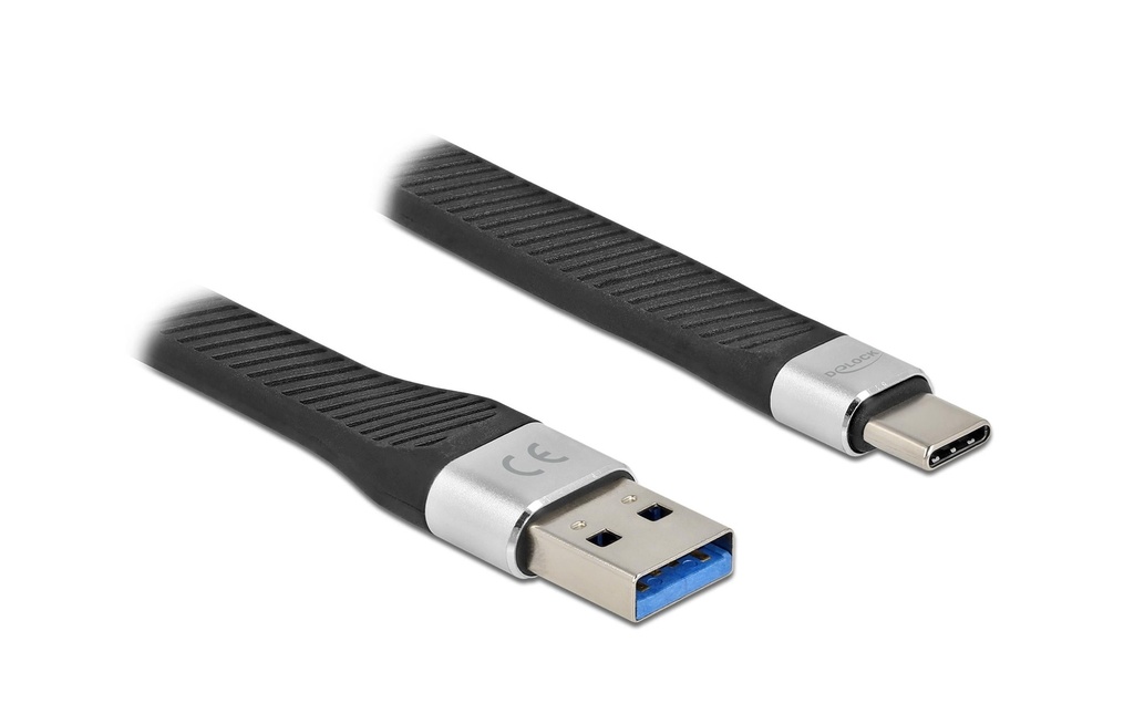 Delock Câble plat USB 3.2 Gen 1 FPC USB-A - USB-C 0.14 m