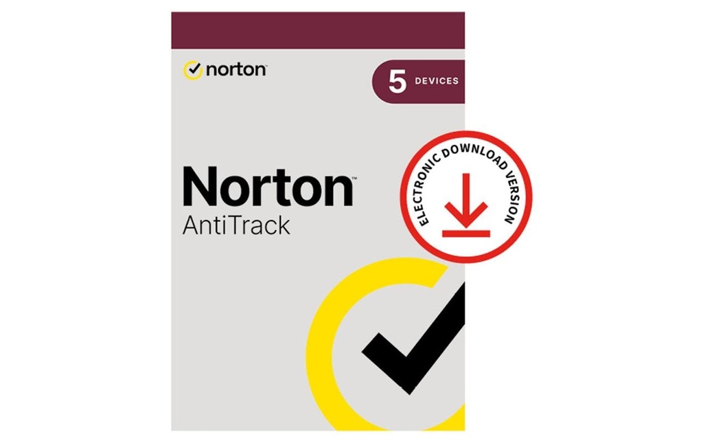 Norton AntiTrack ESD, version complète, 5 PC, 1 an