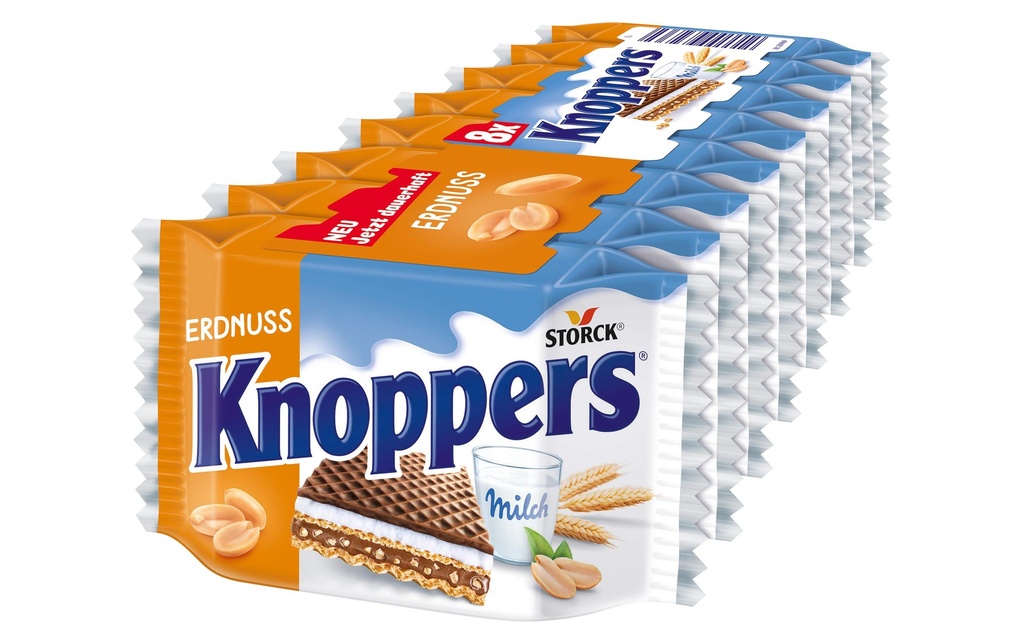 Storck Knoppers Gaufres aux cacahuètes 8 x 25 g