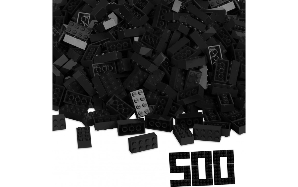 BLOX Briques 500 briques noires de 8 en vrac