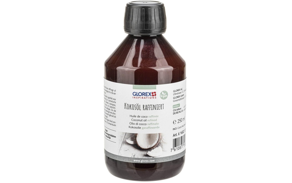 Glorex Huile cosmétique Coco raffinée 250 ml