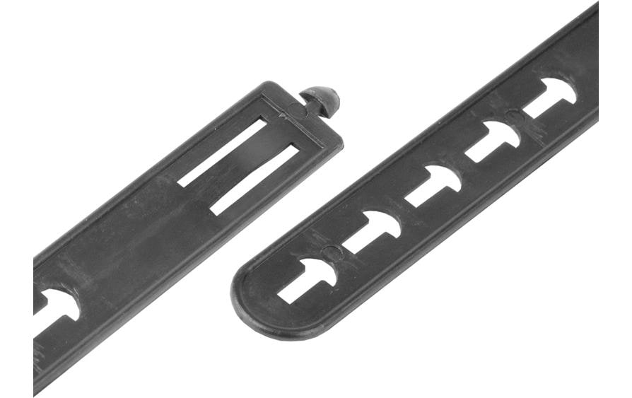 STEFFEN Serre-câble 100 pièces Noir 130 mm x 15.5 mm