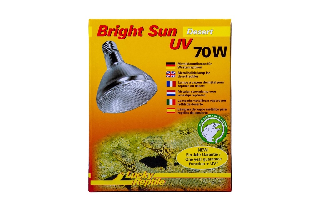 Lucky Reptile Lampe pour terrarium Bright Sun UV Desert 70 W