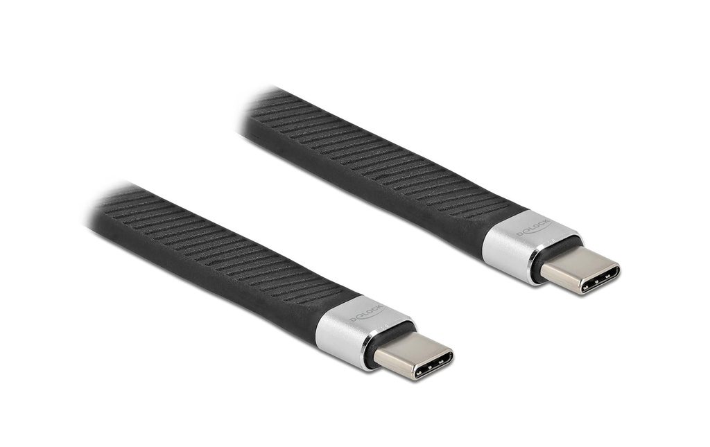 Delock Câble plat USB 2.0 FPC USB-C - USB-C 0.13 m