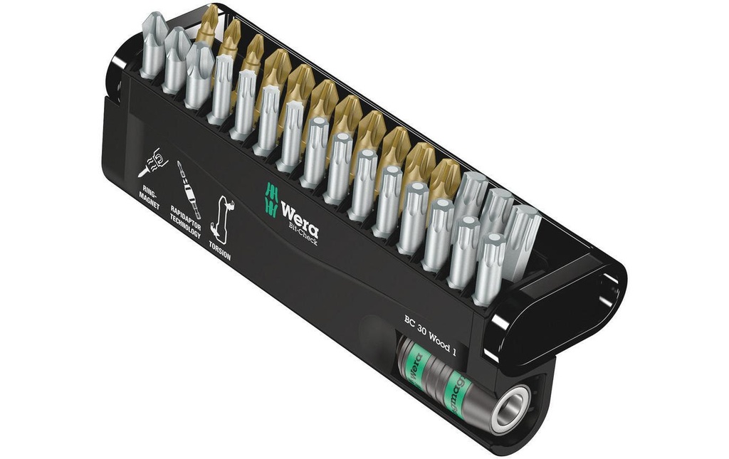 Wera Kits de bits Bit-Check 30 Wood 1 30-teilig