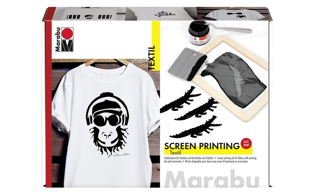 MARABU Textil Screen Printing Set (4 pces)