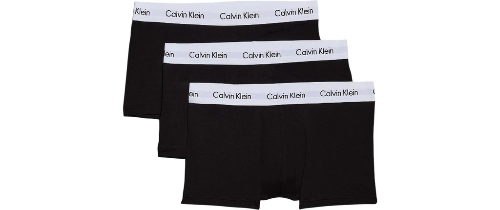 Calvin Klein Wäsche 3P Low Rise Trunk Noir, S