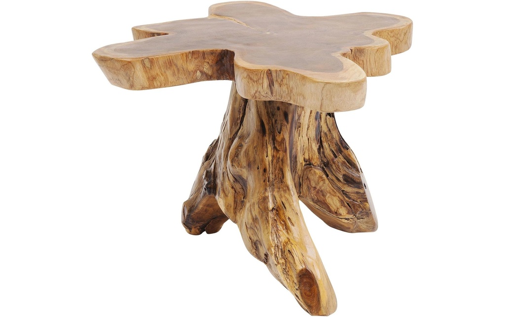 Kare Table d'appoint Tree Gross 50 x 50 cm, marron