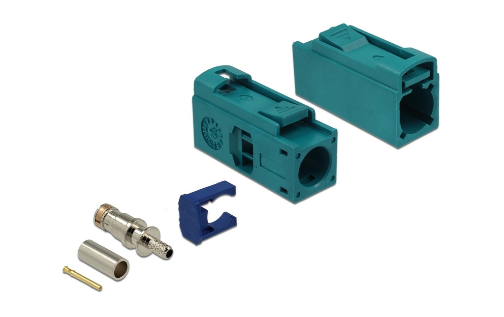 Delock Adaptateur d’antenne à sertir, FAKRA Z Douille (f) - Ouvert Ouvert