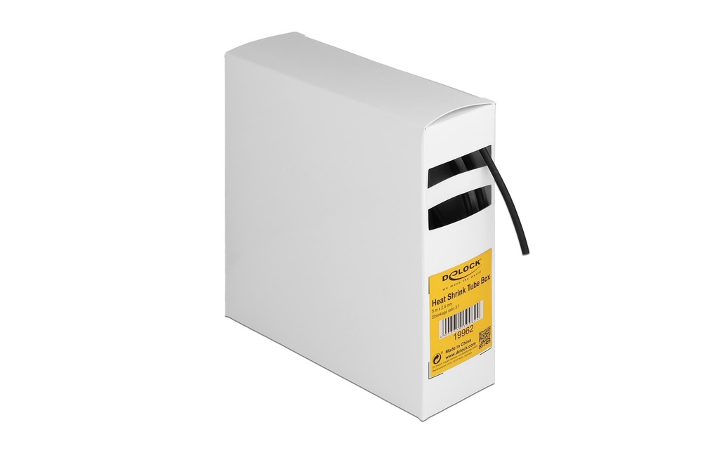 Delock Gaine thermorétractable Boîte avec colle intérieure, 5 m x 2.4 mm