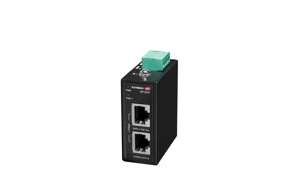 Edimax Pro Injecteur PoE++ IGP-203IT Industrie 90W, rail DIN