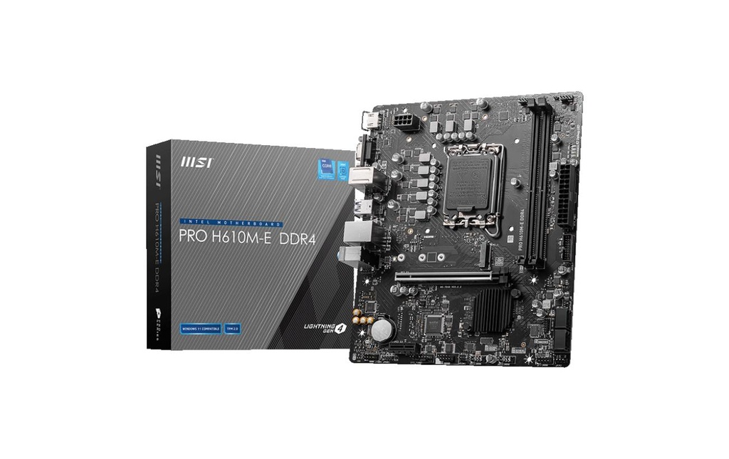 MSI Carte mère PRO H610M-E DDR4