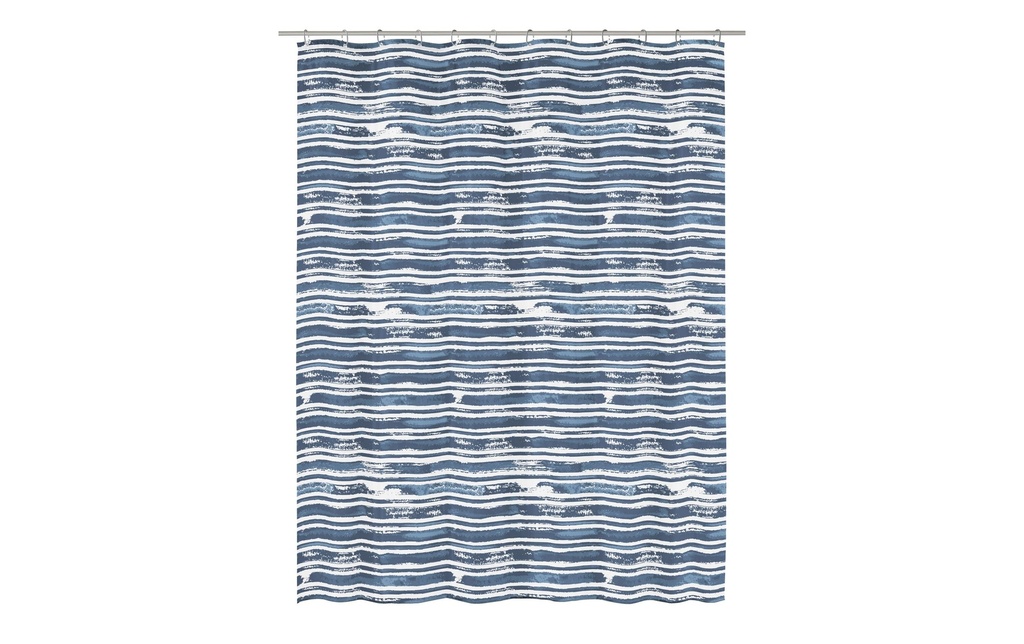 Kleine Wolke Rideau de douche Raia 180 x 200 cm, Navy Blue