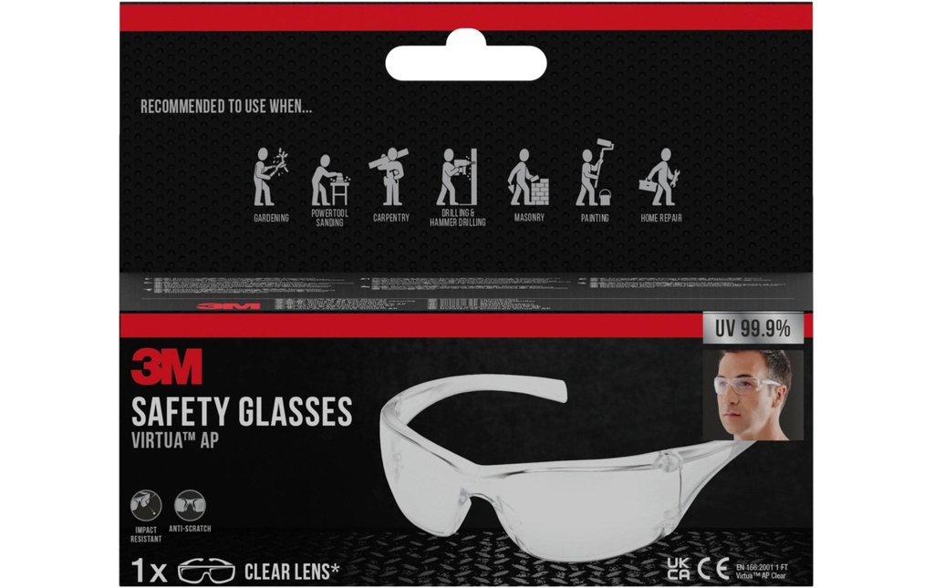 3M Lunettes de protection Virtua transparent