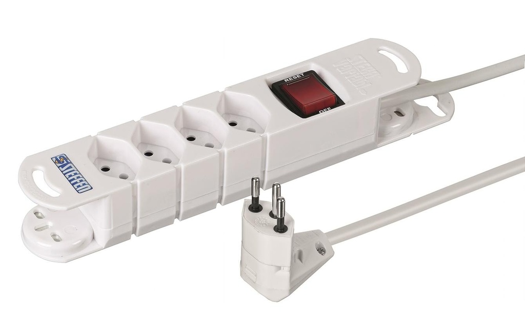 STEFFEN Bloc multiprises VARIABL 4 x T13, Peachick Move 270°