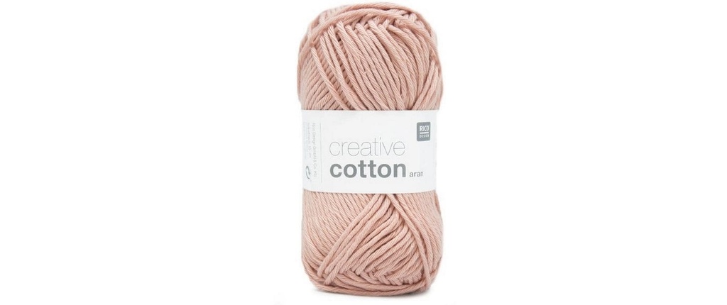Rico Design Laine Creative Cotton Aran 50 g, rose sombre