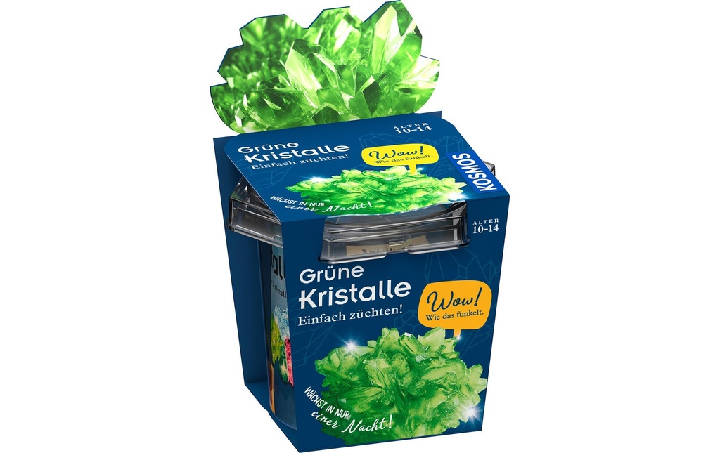 Kosmos Boîtes d’expérimentation Cultiver soi-même des cristaux verts