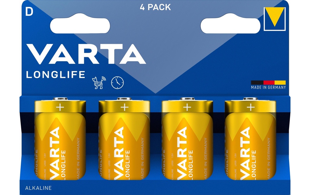 Varta Pile Longlife D , 4 Pièce/s