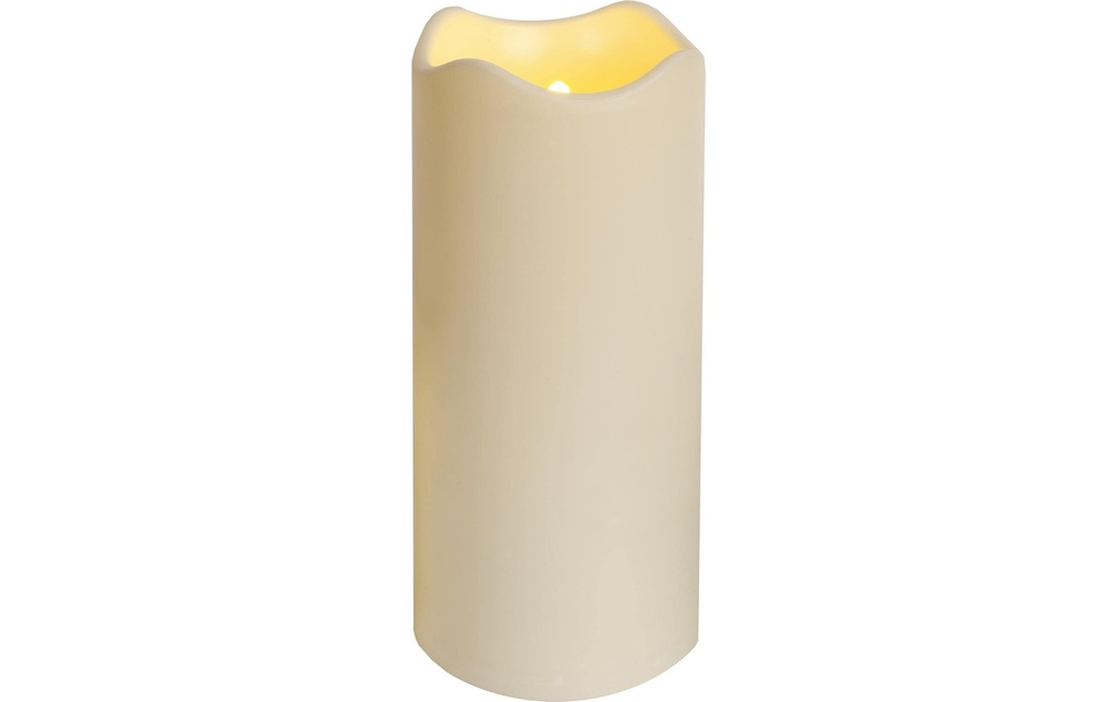 Star Trading Bougie LED Pilier Paul Ø 10 x 23 cm, Beige