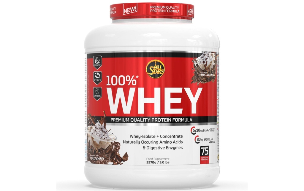 All Stars Poudre Whey Protein 100% Moccachino 2270 g