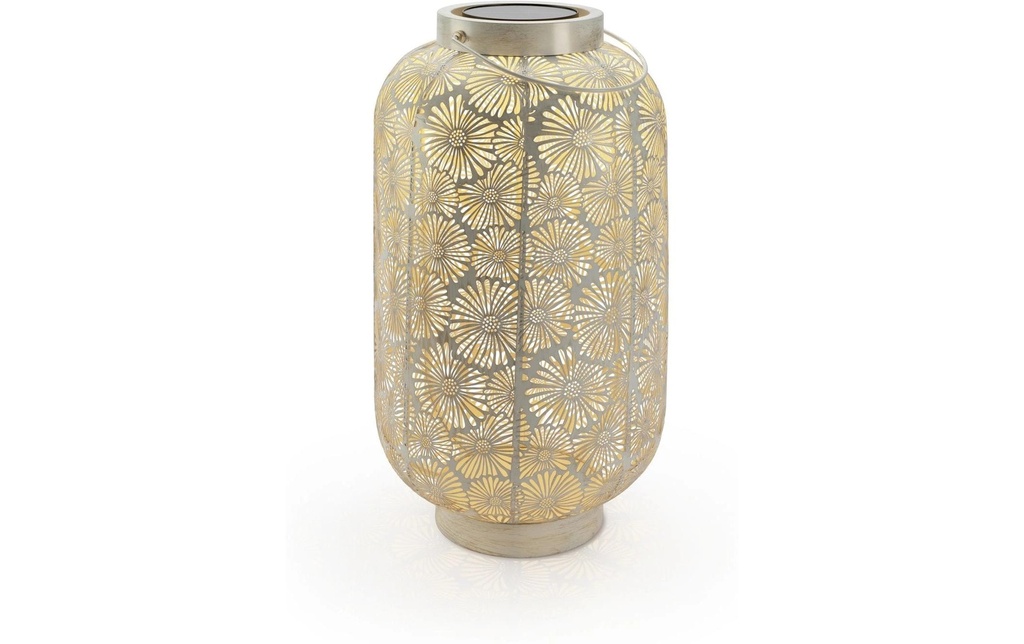 STT Lanterne Solar Antic Grand Blossom Blanc, 58 cm