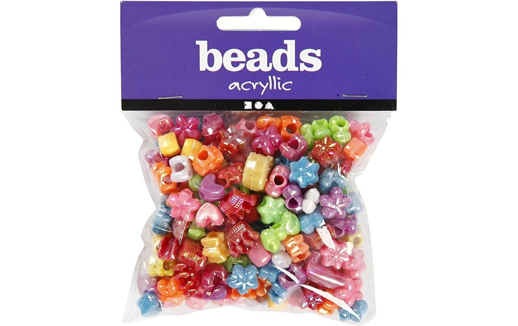 Creativ Company Perles en plastique 10 mm Formes variées