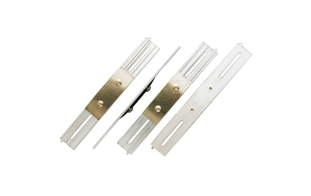 Quick-fix jeu de supports pour plaques d'immatriculation, verrouillable, 4 pièces