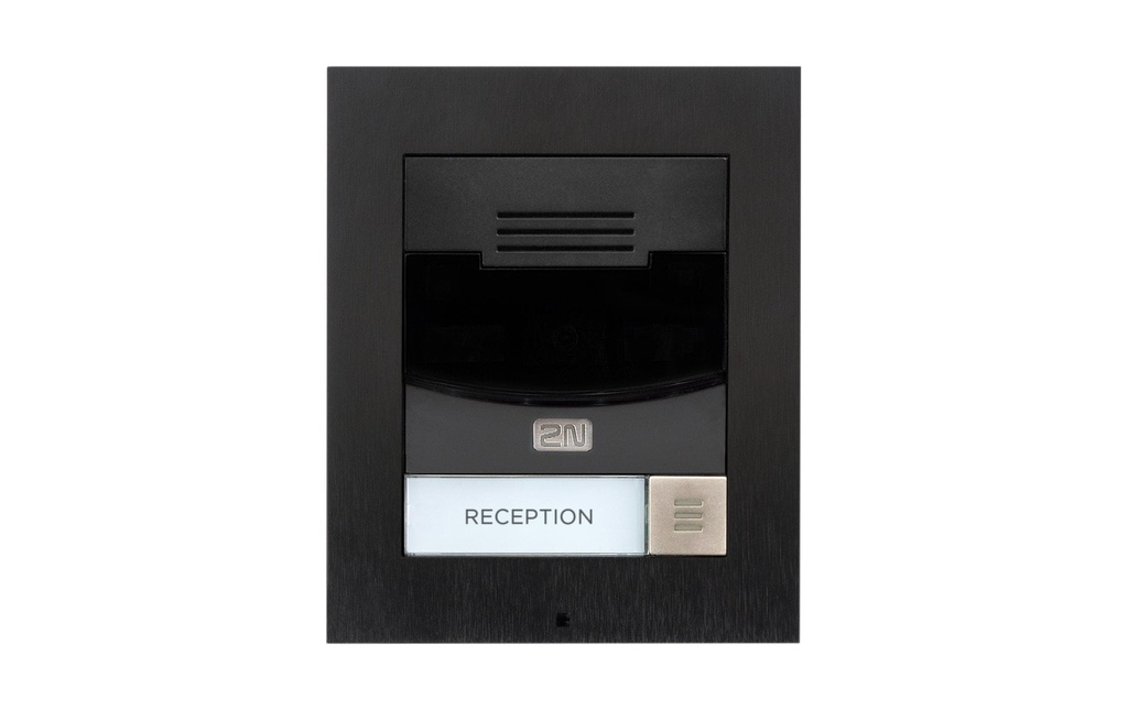 2N Station de porte IP IP Solo avec caméra, installation sur le mur, noire