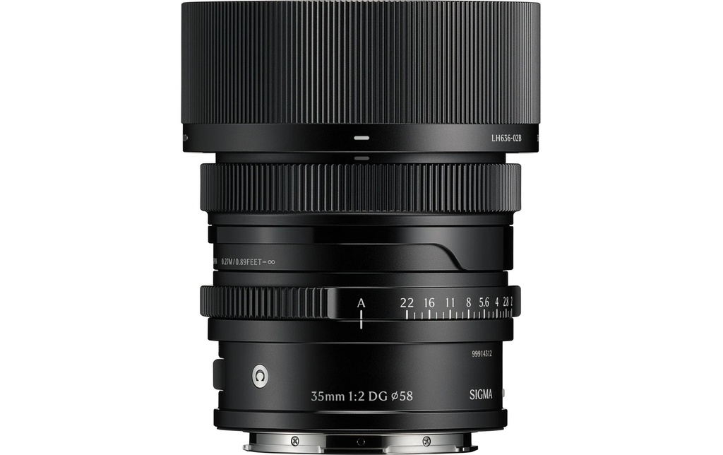 Sigma Longueur focale fixe 35mm F/2.0 DG Contemporain Noir – L-Mount