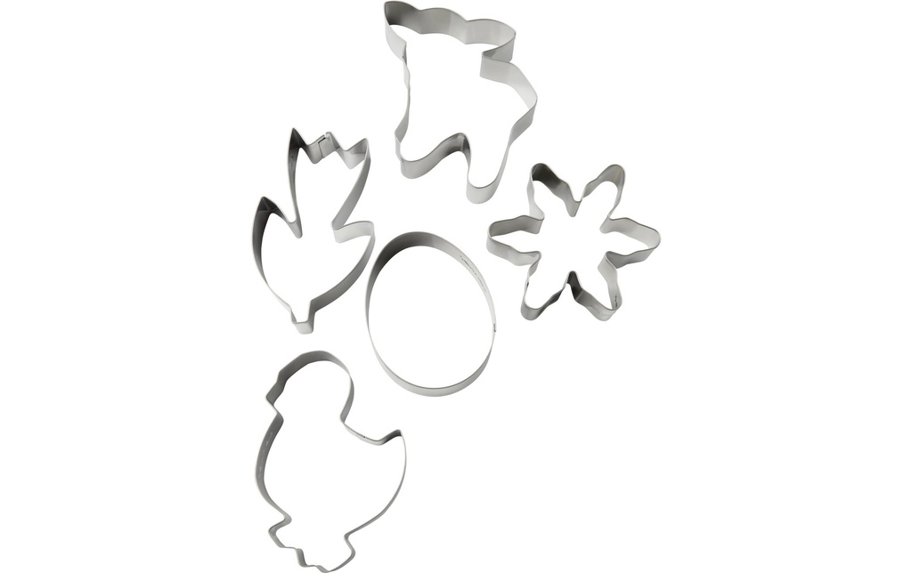 Zenker Emporte-pièce pour biscuits Set prairie de printemps Lot de 5