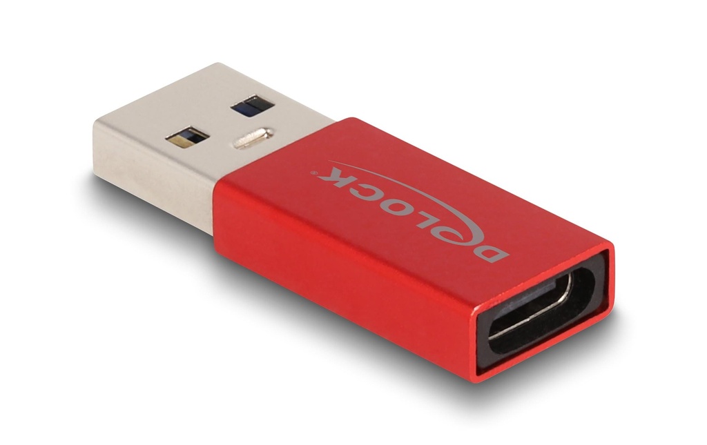 Delock Adaptateur USB 3.2 Gen 2 (10 Gbps) Connecteur USB A - Prise USB C