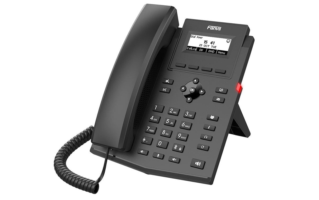 Fanvil Téléphone de bureau X301W Noir